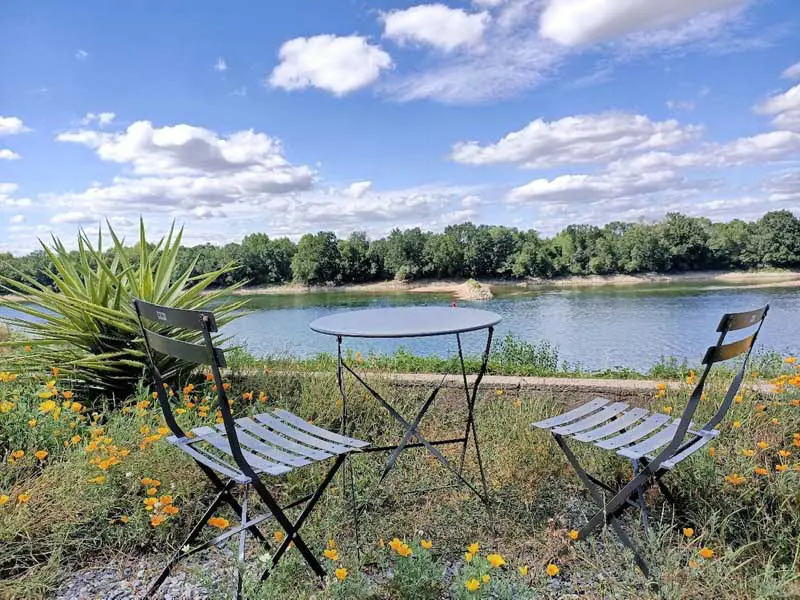 Photo d'une vue sur la Loire depuis la Maison Paradis, Location de maison en bord de Loire