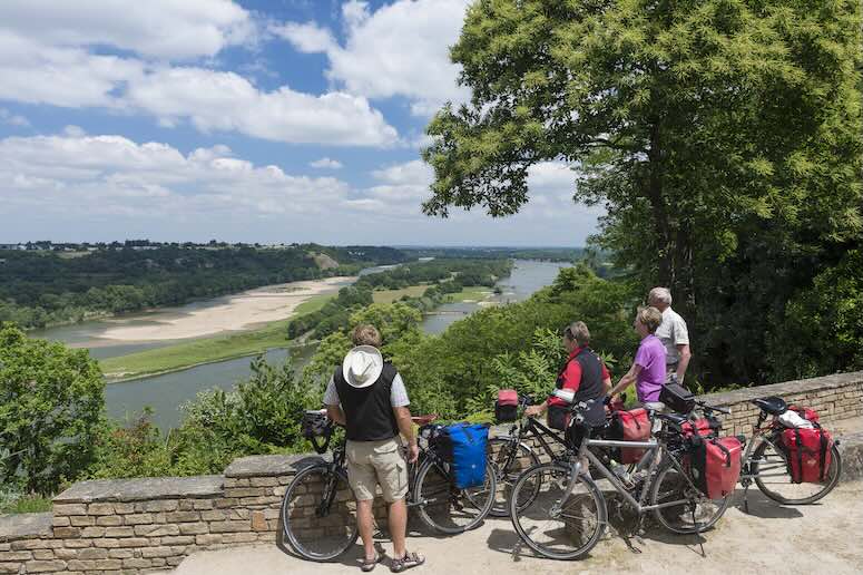 Randonnée à vélo autour du gite 2 personnes le Belvédère en bord de Loire